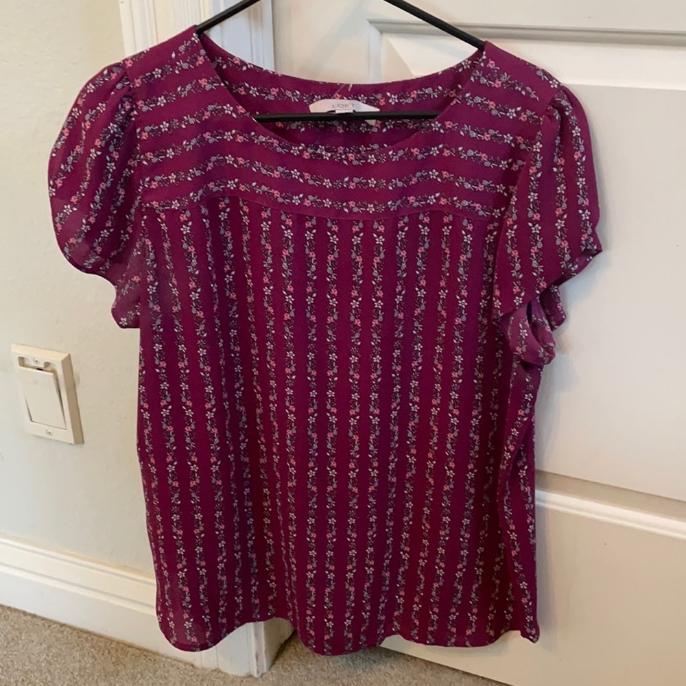 Women’s Loft short sleeve blouse